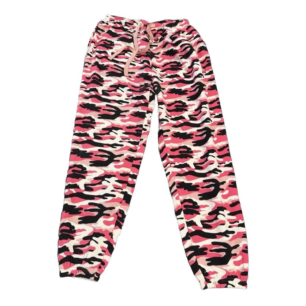 Unisex Camo Pants Pink Black White Camo Sweats XL Camouflage Sweatpants